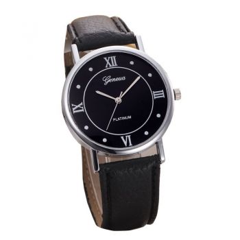 Ceas de dama elegant Geneva CS285, curea piele