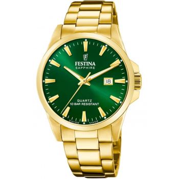 Ceas de mana pentru barbati  20044/5 verde - clasic - potrivit pentru inot