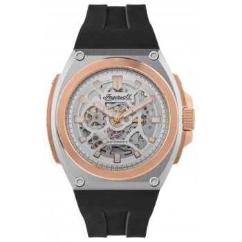 Ceas de mana pentru barbati -  I11703 - skeleton - negru