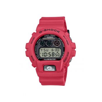 Ceas sportiv  G-SHOCK DW-6900TR-4ER - rosu - quartz - rezistent la apa 20 ATM - dimensiuni 50x50mm - set cu certificat de autenticitate