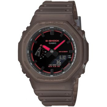 Ceas unisex  GA-2100K-5AER - maro - sportiv - rezistent la socuri