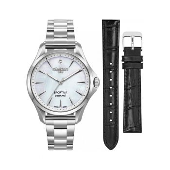 Set de dama  865847 41 20 50 - argintiu - sport - curea suplimentara