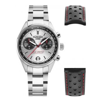 Setul pentru barbati  978818 - cu cadran de 41 mm - din otel inoxidabil - curea sport si curea suplimentara
