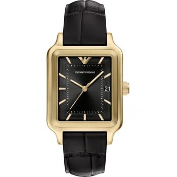 Ceas barbatesc  AR11757 Quartz Negru