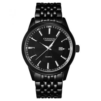 Ceas Barbatesc CURREN CS864, Fashion & Casual, Otel inoxidabil, Calitate Premium, Negru