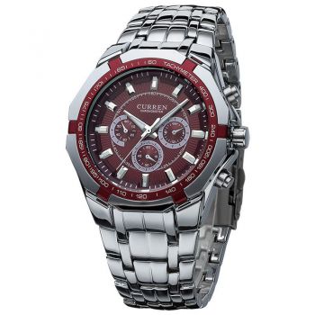 Ceas Barbatesc CURREN Fashion & Casual, bratara metalica