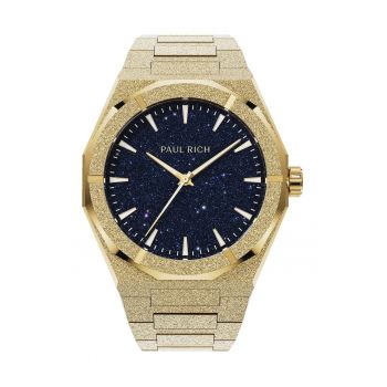 Ceas barbatesc  Frosted Star Dust II - mecanism quartz Swiss Made - luminescent - auriu