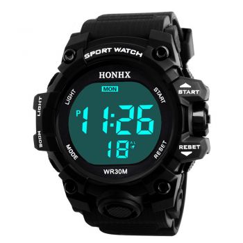 Ceas Barbatesc HONHX, curea silicon, digital watch