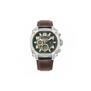 Ceas barbatesc  model PEWJF0021902 - mecanism quartz - metal - rezistent la apa