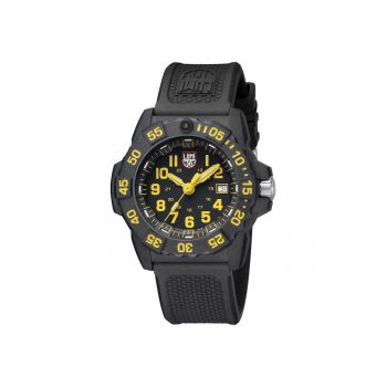 Ceas barbatesc -  Navy Seal - 3505 - Analog - Indici luminosi - 71 g - Negru/Galben