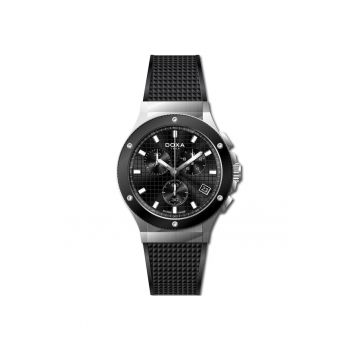 Ceas barbatesc  Quartz Argintiu - Negru - Negru