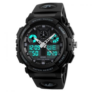 Ceas Barbatesc SKMEI CS880, curea silicon, digital watch, functie cronometru, alarma