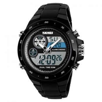Ceas Barbatesc SKMEI CS905, curea silicon, digital watch, Functii- alarma, ora, data, cadran luminat, rezistent 3ATM