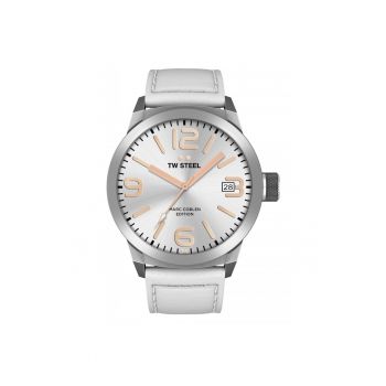 Ceas barbatesc TW-Steel TWMC44 MC-Edition - 50mm - 5ATM - Argintiu - Alb