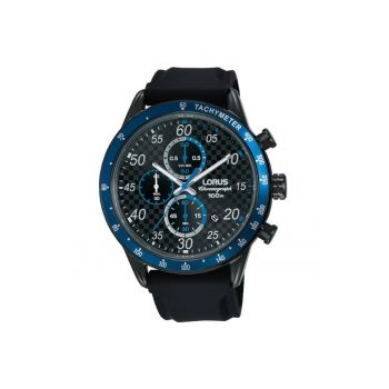 Ceas barbati  Chronograph RM337EX9 - Otel inoxidabil/Silicon - 10 ATM - Negru