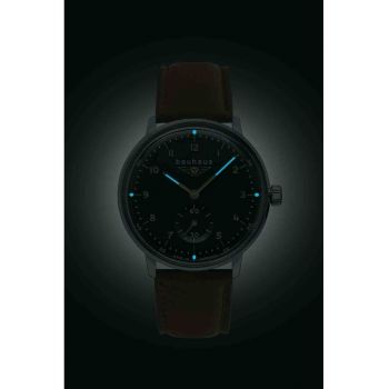 Ceas dama  Bauhaus Lady 20372 - negru - 35mm - curea din piele