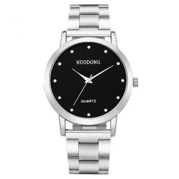 Ceas Dama NUODONG , bratara metalica, stil elegant, cadran cu cristale