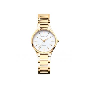 Ceas de dama  15630-701 - Quartz - 30mm - 10ATM - Auriu