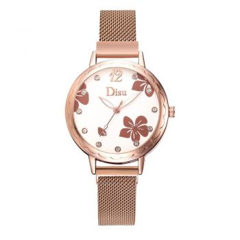 Ceas de dama elegant Disu CS1046, bratara metalica