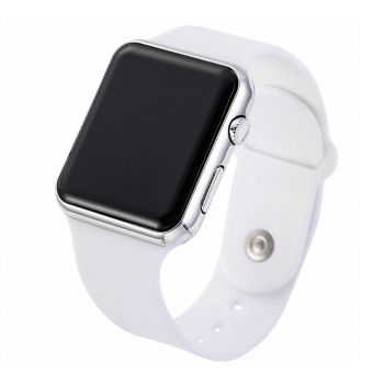 Ceas de mana, LED CS812, unisex, Airforce alb