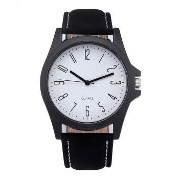 Ceas Geneva CS802, curea piele, cadran alb