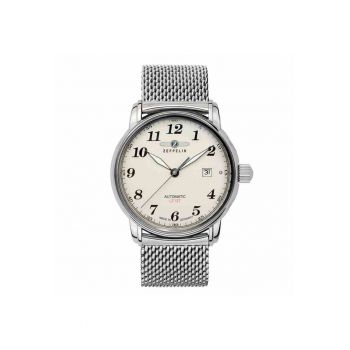 Ceas  LZ127 Zeppelin - Culoare argintie