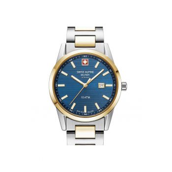 Swiss Alpine Military 7767.1145 Ladies Watch Argos two tone blue 34mm 10ATM