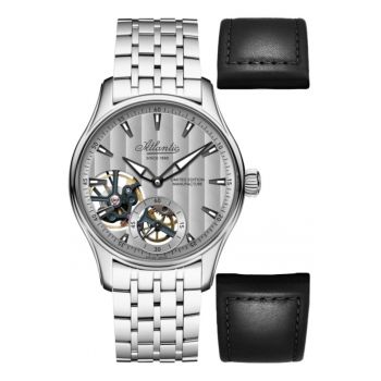 Ceas barbatesc  52957.41.21 Mecanic Argintiu
