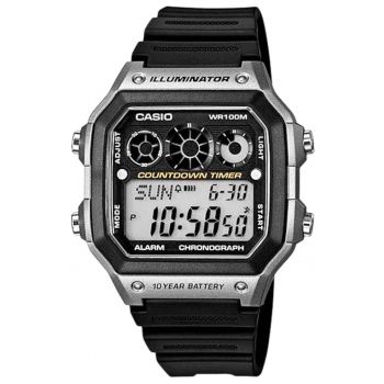 Ceas barbatesc  AE-1300WH-8AVDF - 10 BAR - negru - 40x42mm