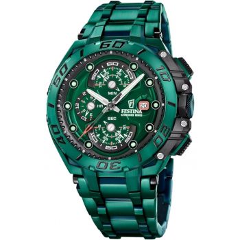 Ceas barbatesc  F20758/1 Quartz Verde