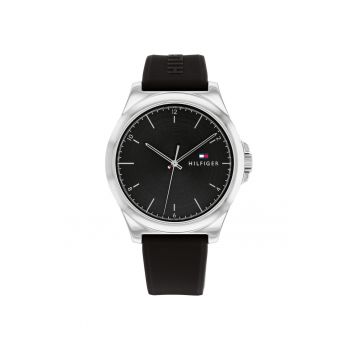 Ceas barbatesc  Inox/Cauciuc - Quartz - Multicolor - Negru