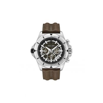 Ceas barbatesc POLICE - model PEWGF0054501 - mecanism quartz - metal - argintiu
