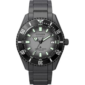 Ceas barbati  NB6025-59H - gri - titan - impermeabil - set