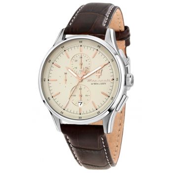 Ceas barbati  Sorpasso cronograf maro bej 42mm
