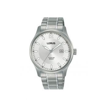 Ceas barbati  Titanium RH901RX9 - mecanism quartz Seiko - argintiu - 10 ATM - bratara din titan