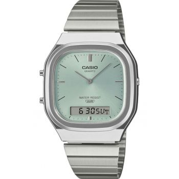 Ceas dama  AQ-240E-2AEF Quartz Argintiu