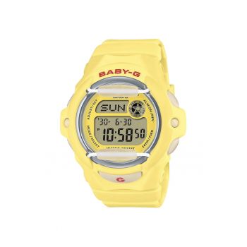 Ceas Dama Baby-G BG-169CH-9ER - galben - 43mm - rezistent la apa 200m - curea din cauciuc