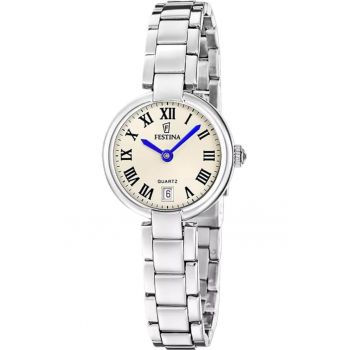 Ceas dama  F20784/3 Quartz Argintiu
