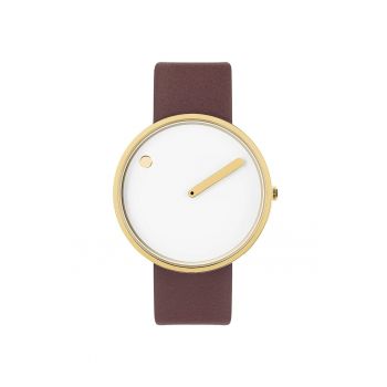 Ceas de dama  43321 Quartz - 40mm - 5ATM - Maro
