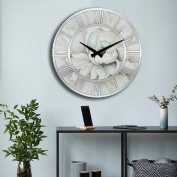 Ceas de perete, 5050softms014, MDF, Dimensiune: 50 cm (Diametru), Multicolor