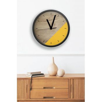 Ceas de perete, Artavessa3Dclock8, MDF, Dimensiuni: 36 x 36 x 1 cm, Multicolor