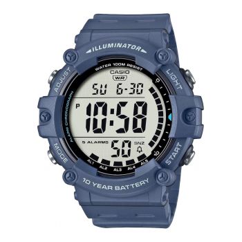 Ceas unisex -  Plastic - Quartz - Albastru