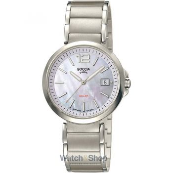 Ceas Boccia Boccia 3332-01 Ladies Watch Solar Titanium 35mm 5ATM