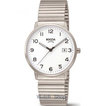 Ceas Boccia Boccia 3660-01 Mens Watch Titanium Drawstring Watch 39mm 5ATM