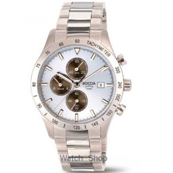 Ceas Boccia Boccia 3739-01 Mens Watch Titanium Chronograph 40mm 10ATM