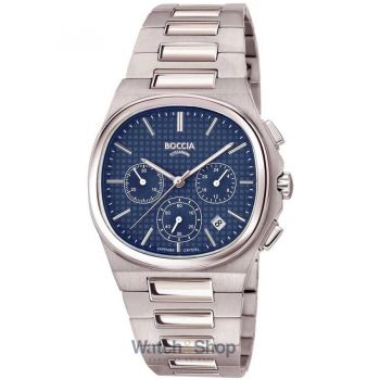 Ceas Boccia Boccia 3740-01 Mens Watch Titanium Sapphire crystal Chronograph 39mm 5ATM
