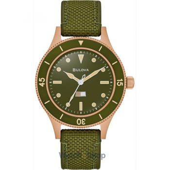 Ceas Bulova Bulova 98A324 Mens Watch MIL-SHIPS Bronze 150th Anniversary Automatic 41mm 20ATM