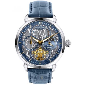 Ceas Carl&nbsp;von&nbsp;Zeyten Carl von Zeyten CVZ0005BLGS Mens Watch Neukirch Automatic 45mm 3ATM