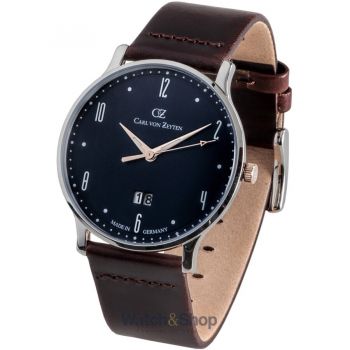 Ceas Carl&nbsp;von&nbsp;Zeyten Carl von Zeyten CVZ0019BL Mens Watch Lenzkirch 42mm 3ATM