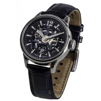 Ceas Carl&nbsp;von&nbsp;Zeyten Carl von Zeyten CVZ0051BL Mens Watch Enz Automatic 40mm 5ATM